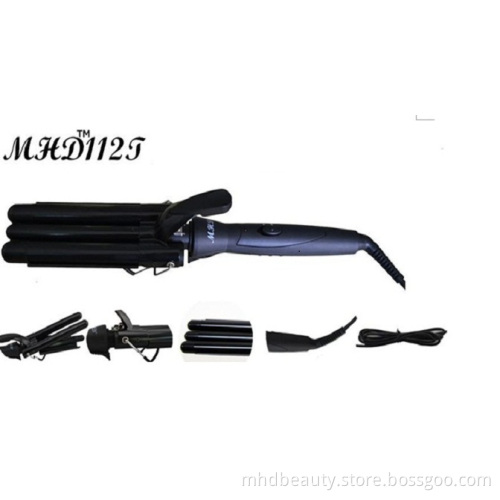 Ceramic-coated Triple Barrel Waver Iron